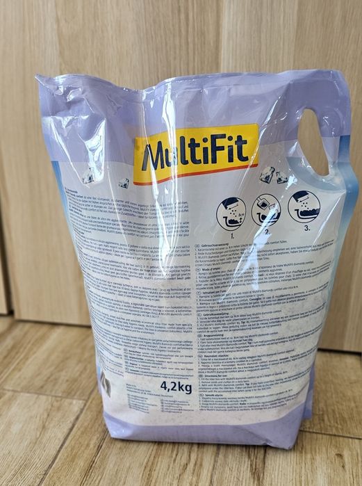 Nowy Żwirek zbrylający Multifit dla kota silinkonowy 4,2 kg
