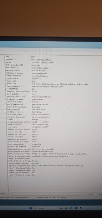 PC Gaming Ryzen 5 3600X + RTX 2060 Super 8gb + 16gb RAM RGB