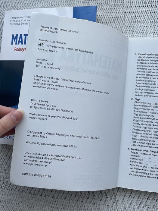 Matematyka 3 Pazdro Komplet podręcznik + zbiór zadań