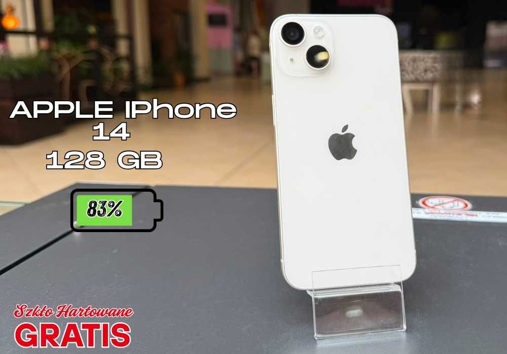 Apple iPhone 14 | 128 GB | Biały | bateria 83% | szkło GRATIS |