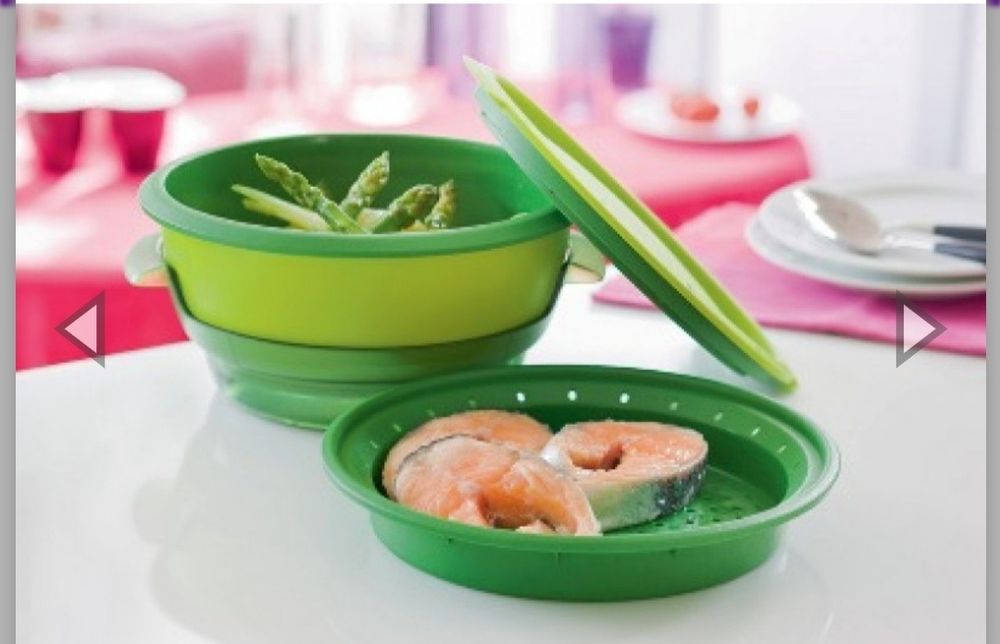 Кастрюля пароварка для микроволновой печи микро гурмэ  tupperware
