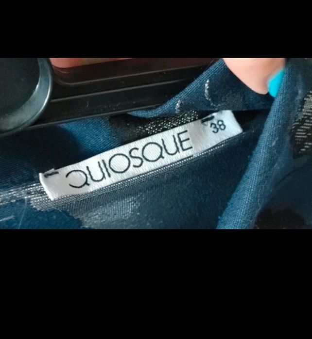 Sukienka niebiesko srebrna