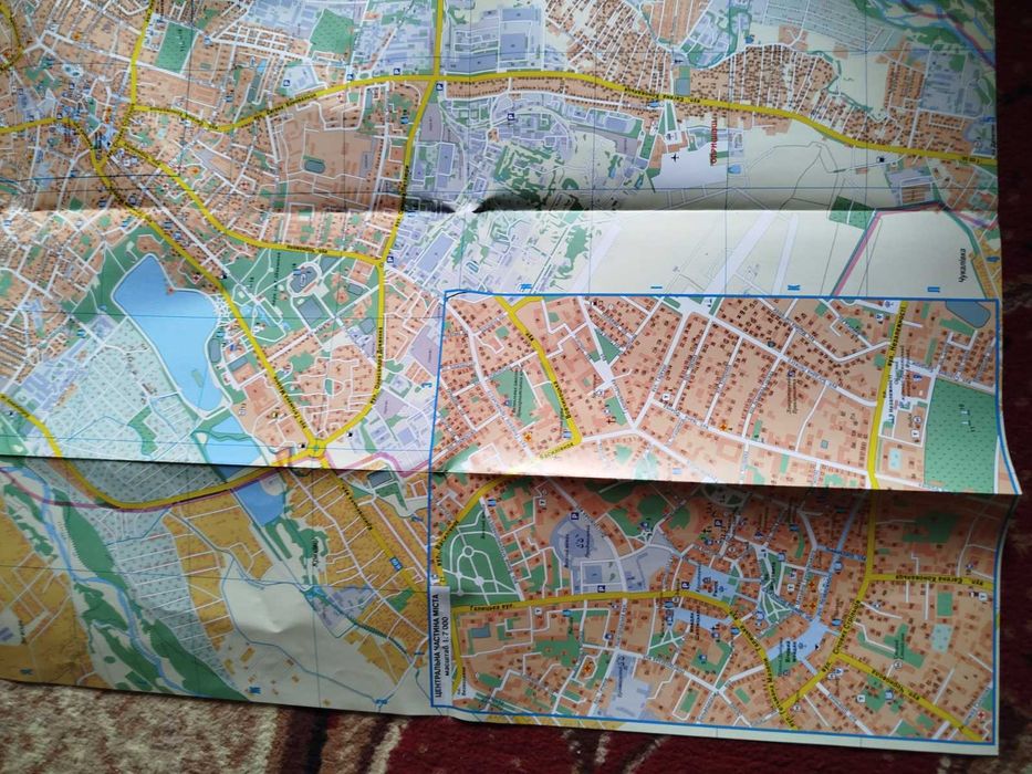 карта місто Івано-Франківськ 1 : 14 000 мапа