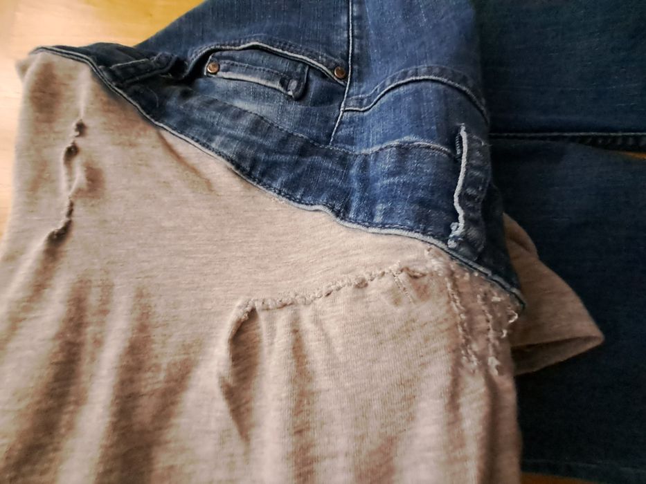 Dżinsy ciążowe/z panelem/high rib/super skinny fit/38/M/esmara