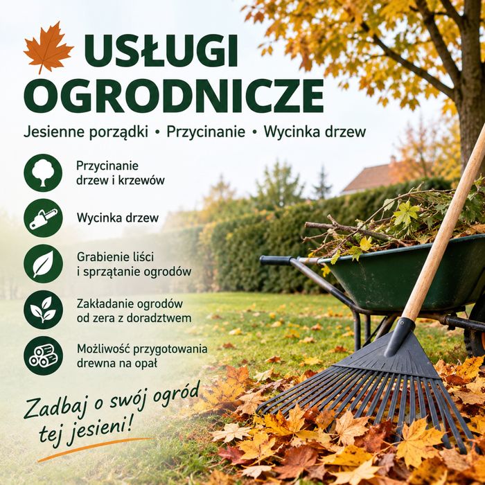 Jesień w ogrodzie – przycinanie i wycinka drzew, sprzątanie ogrodów