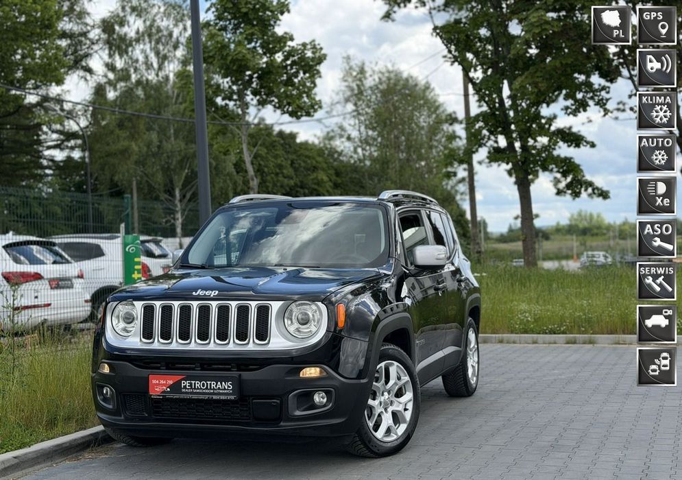 Jeep Renegade 1.6 / 120KM Nawigacja Kamera Panorama Skóra Czujniki Martwego Pola