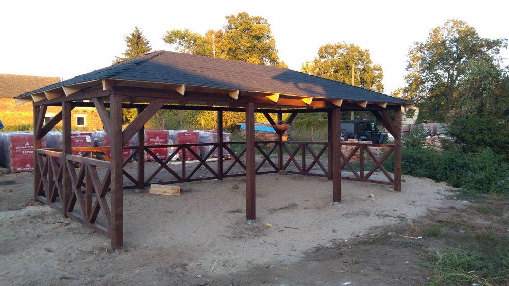 Wiaty garażowe ,altany ,pergole ,balustrady,tarasy