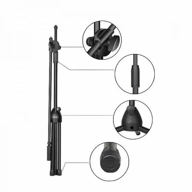 Штатив журавль Универсальный 5 в 1 до 190 см с держателем для телефона