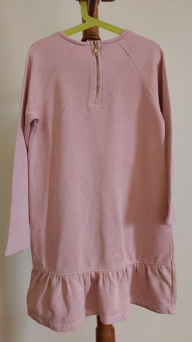 Vestido Rosa Inverno Cardado