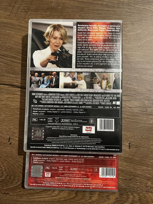 Zestaw filmów RED i RED 2, Polski lektor, DVD, Bruce Willis