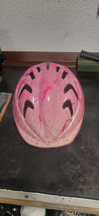 Kask dzieciecy różowy 48-52