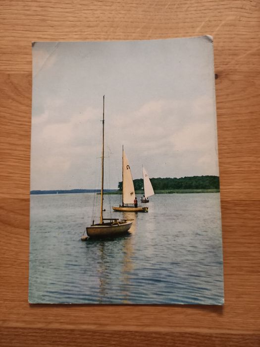 Pocztówki ze statkami i żaglówkami  - lata 70 XX wieku PRL
