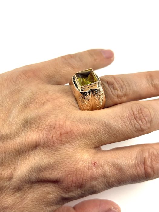 Złoty sygnet rozmiar 25