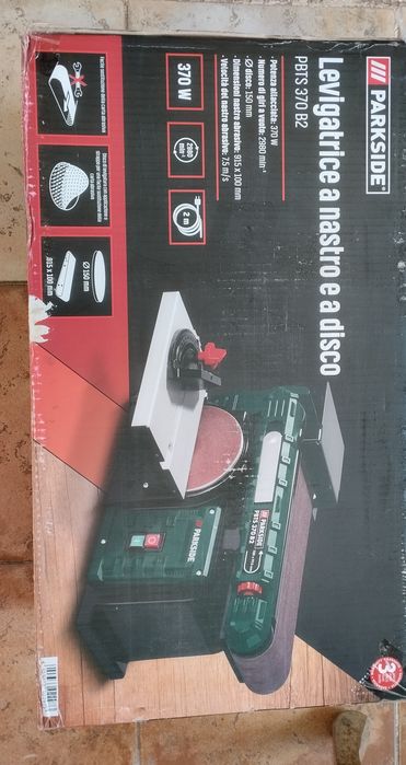 Lixadora de rolo com base Parkside