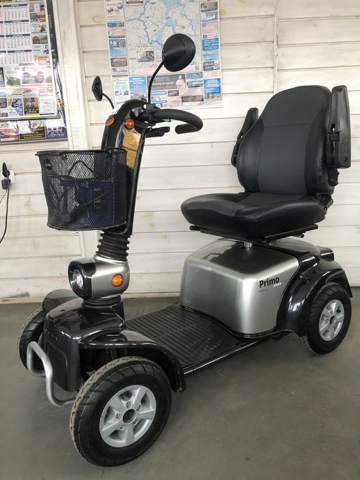 Skuter elektryczny inwalidzki wózek 4 kołowy dla seniora pojazd