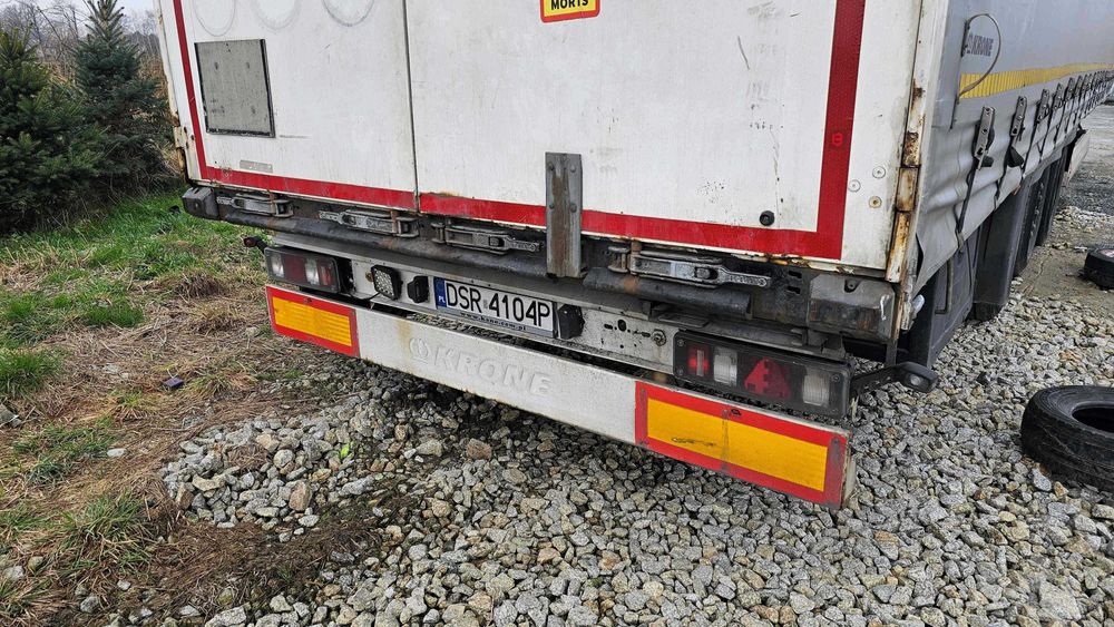 naczepa Krone  mega plandeka low deck. 1 oś podn.