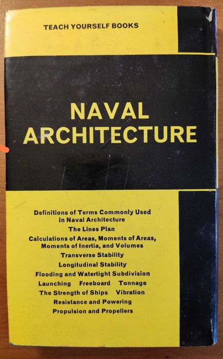Book - Naval Architecture / Livro