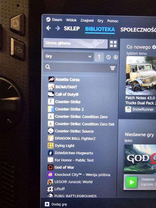 Konsola Assus rog ally x, komputer pc
