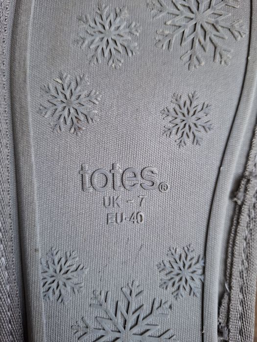 Натуральные замшевые тапочки 40р  с мехом Totes 40р, женские бурки