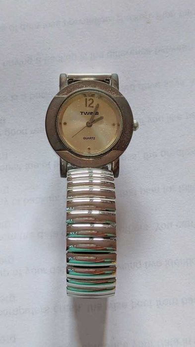 Męski/Damski Twins Zegarek rozszerzalna Bransoletka srebrnoszara Tarcz