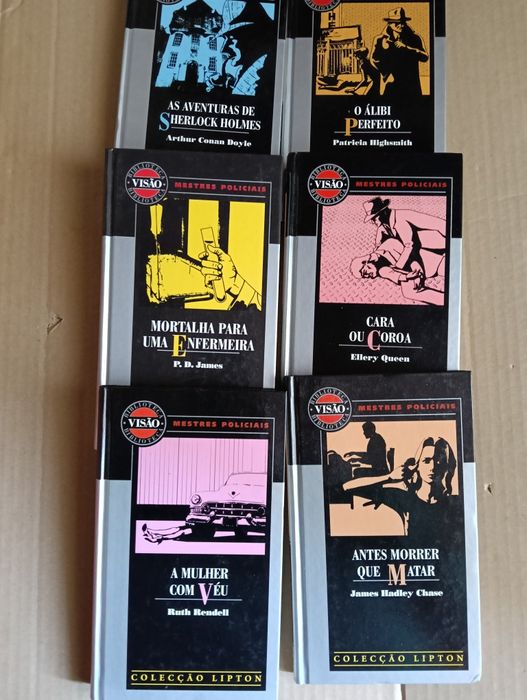 Lote 6 livros Policial diversos autores