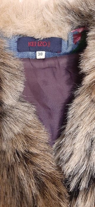 Kenzo Джинсовая куртка с ручной росписью, размер 38