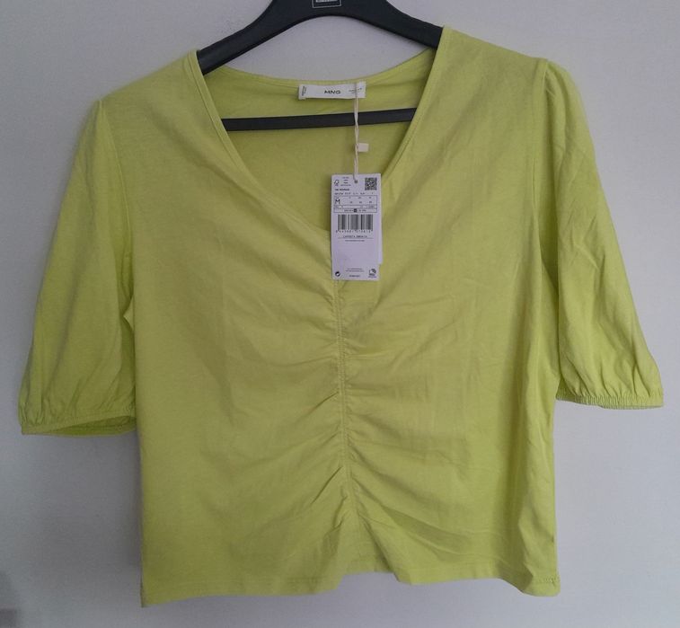 Bluzka w kolorze limonki mango rozm.38