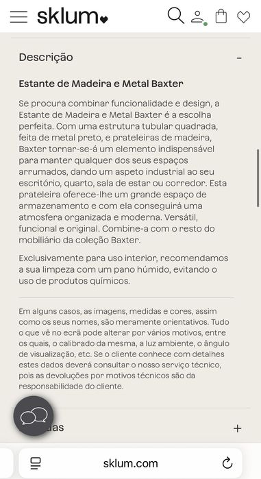 Estante de Madeira e Metal Baxter - Sklum