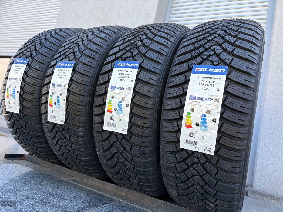 x4 zimowe 225/55R18 Falken EuroWinter HS01 102V NOWE! D,B,72db