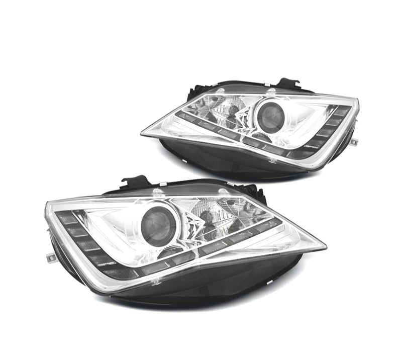 FAROIS FRONTAL SEAT IBIZA 6J 12-15 LUZ DIURNA LED CROMADO
