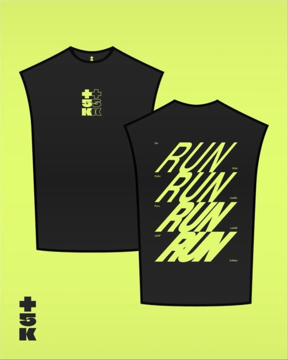 T-shirt manga cava Hyrox / Hybrid + 5K