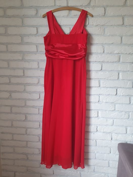 Długa sukienka wieczorowa 40 M/L czerwona suknia