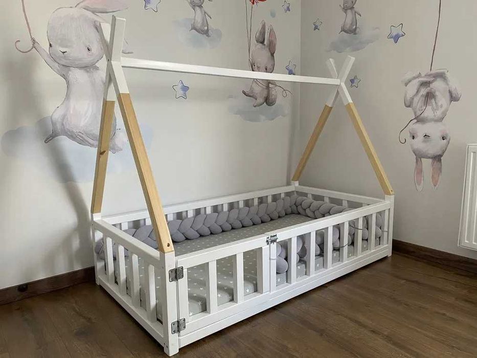 łóżko tipi  drewniane