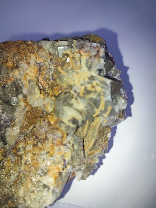 Mineral de coleção Apatite Fluoroapatite Siderite