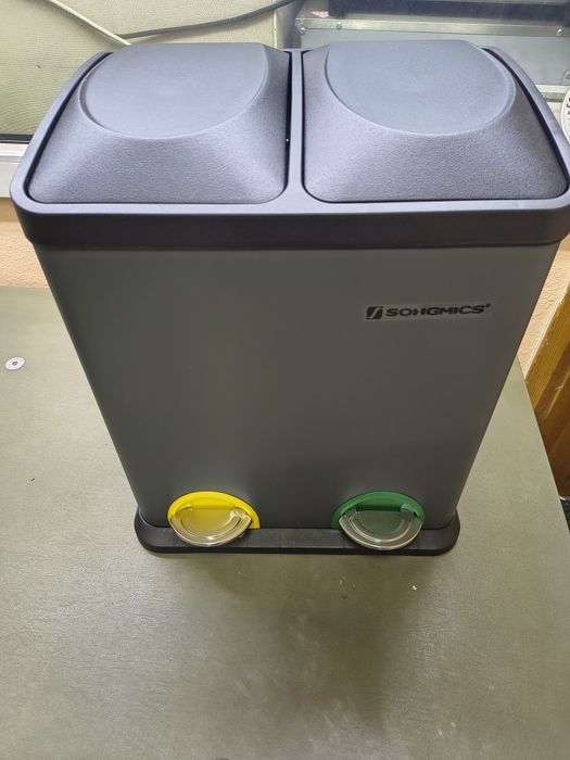 Jak nowy podwójny kosz na śmieci 30l songmics