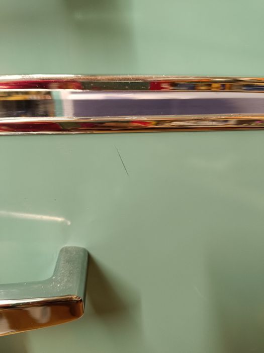 Lodówka seledynowa retro Amica