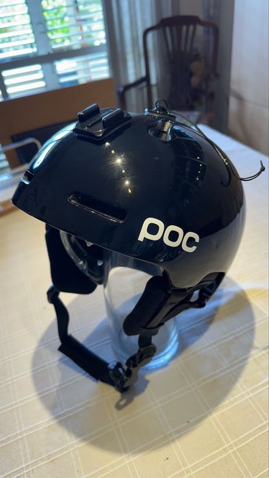 Capacete Neve POC XL XXL com suporte GoPro