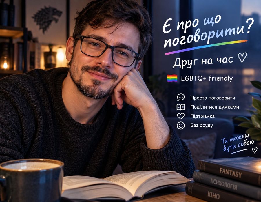 Співрозмовник на годину | ЛГБТК+ friendly