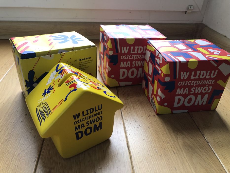 Skarbonka domek Lidl Nowa w pudelku