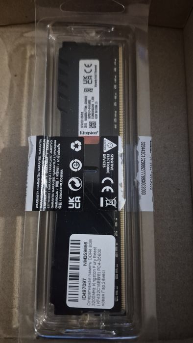 Оперативна пам'ять kingston ddr4 8gb
