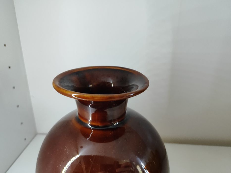 Duży porcelitowy wazon Kula Pruszków PRL