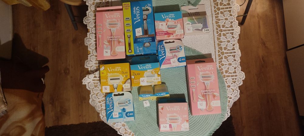 Maszynki damskie gillette oraz kosmetyki olay