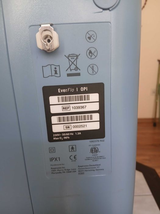 Koncentrator tlenu philips everflo