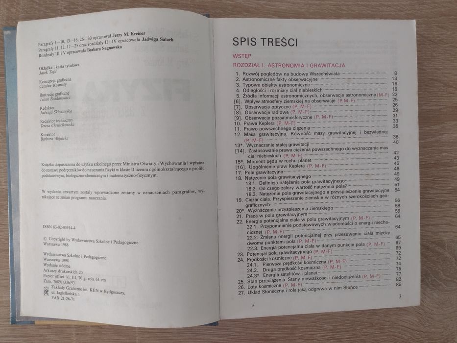 Fizyka z astronomią do klasy II liceum ogólnokształcącego