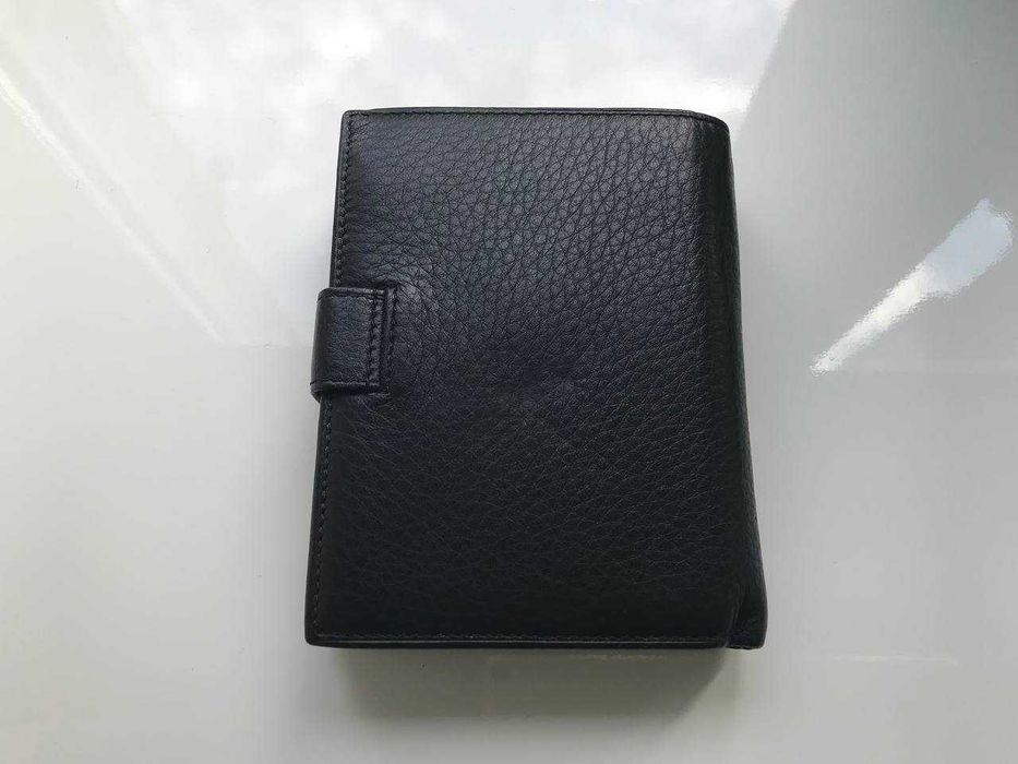 Портмоне / бумажник /кошелек OChnik (натуральная кожа) (черный)