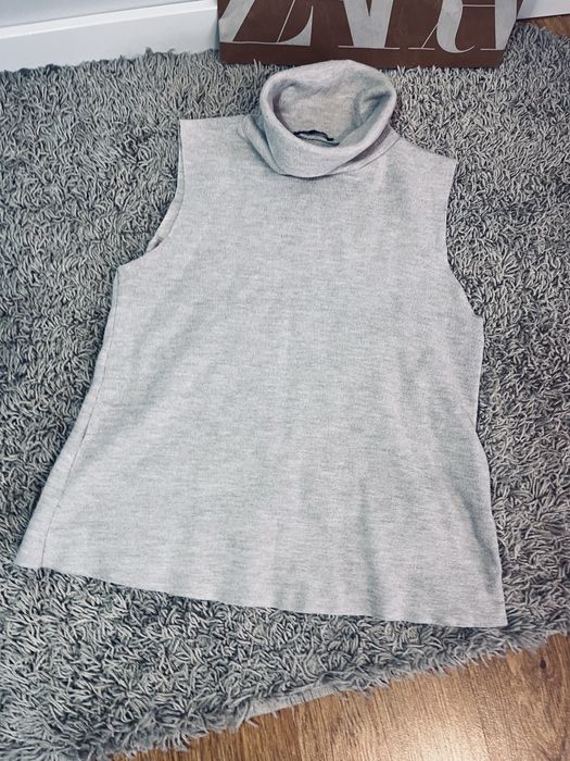 Piekny bezowy golf zara rozm M damski