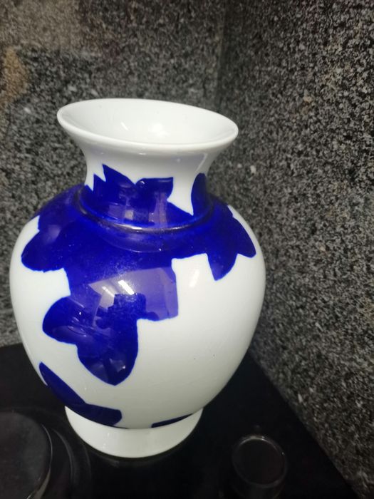Jarra de 23cm com decoração a azul
