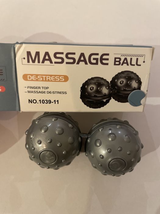 Kulki orzechowe do masażu szare antystresowe