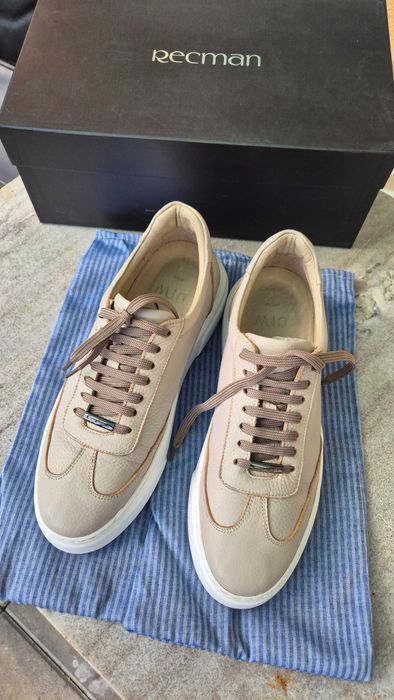 Skórzane sneakersy męskie Recman M1510 BŻ, rozm. 41 – Jak Nowe! Original