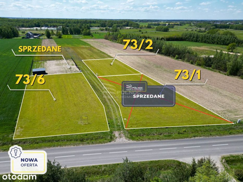 Działki z WZ, wyprowadzony prąd – Cicibór Mały